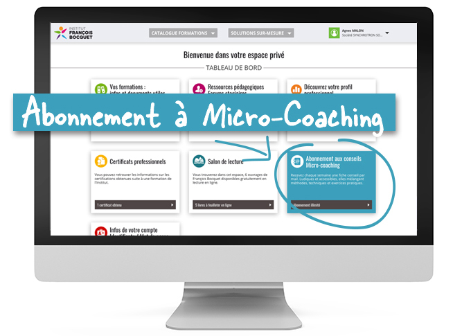 Microcoaching ESPACE PRIVÉ Institut François Bocquet